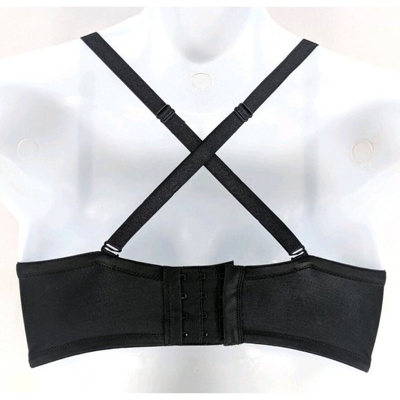 Maidenform Bra Sz 34D Love My Lift Push Up Multi Way Strapless Black - Picture 7 of 8